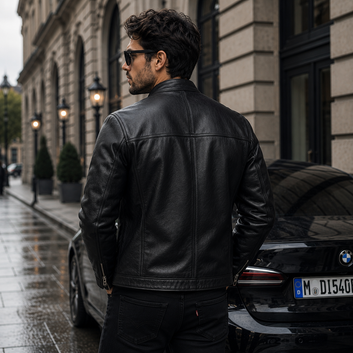 Leather Jacket Black – Men's Premium Black Leather Jacket