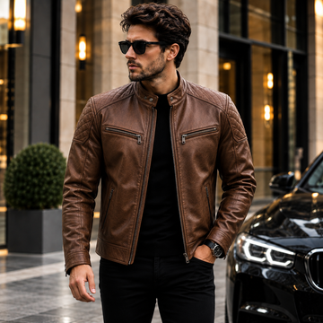 Men's Brown Leather Jacket