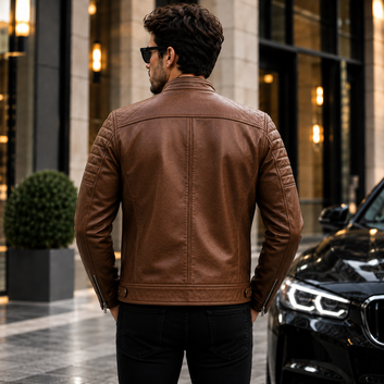 Men's Brown Leather Jacket